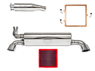 Fabspeed Exhaust Performance Package, Dual Outlet WITHOUT DME Upgrade. Porsche 964 Carrera (1989-1994) - 96411104504, 96411104205, 96411321306, 96411321310, 96411321316, 96411321317, 96411104605 - FS.POR.964.CB, FS.POR.964.ABX, FB197/08, FS.POR.964.MAXD